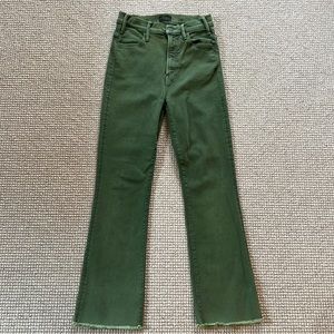 MOTHER denim Hustler ankle gray size 25